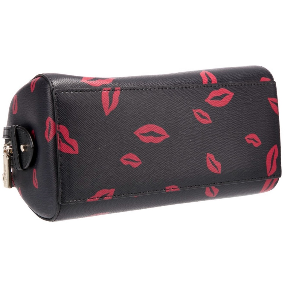 Kate Spade Small Madison Lips Toss Leather Duffle Crossbody Bag EUC 88 - Picture 5 of 13